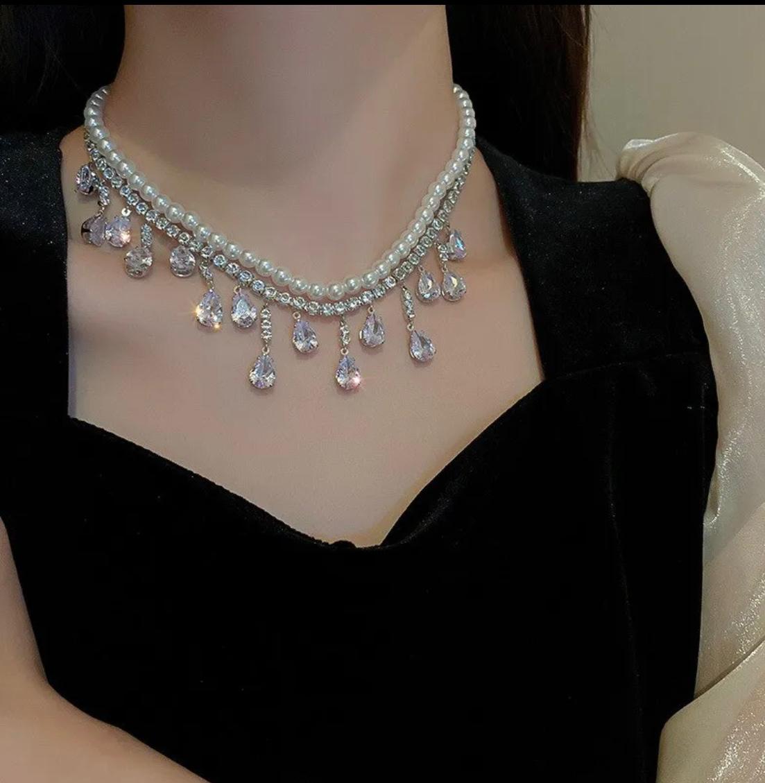 Luxury Rinestone Crystal Chokers Neckless For Girls & Women's